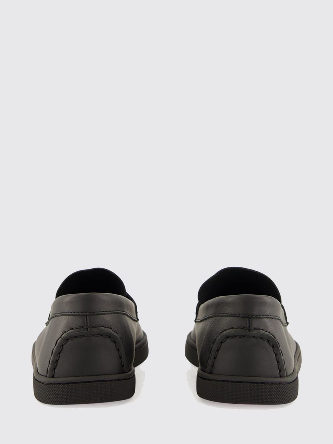 Christian Louboutin Men Chambeliboat Calf Leather Loafers Christian Louboutin With Piercing Embellishments CHRISTIAN LOUBOUTIN