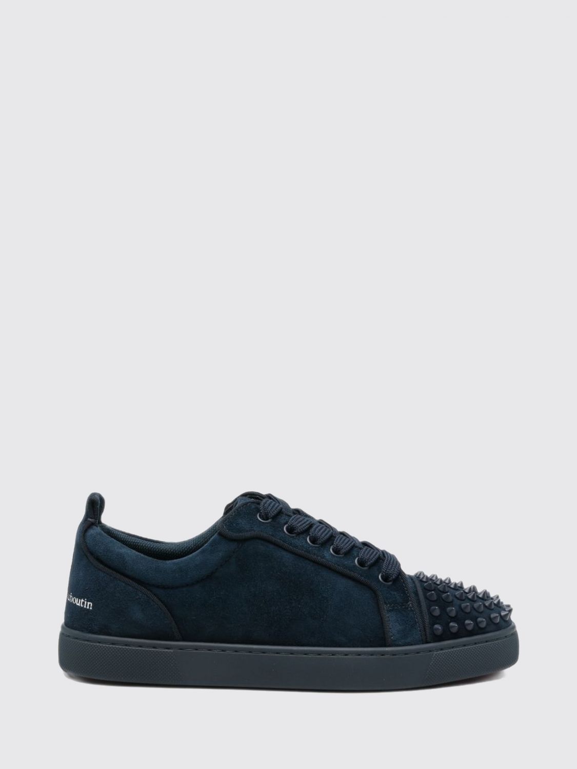 Christian Louboutin Men Christian Louboutin Louis Jr Spikes Canopy Suede Low Top Sneakers CHRISTIAN LOUBOUTIN