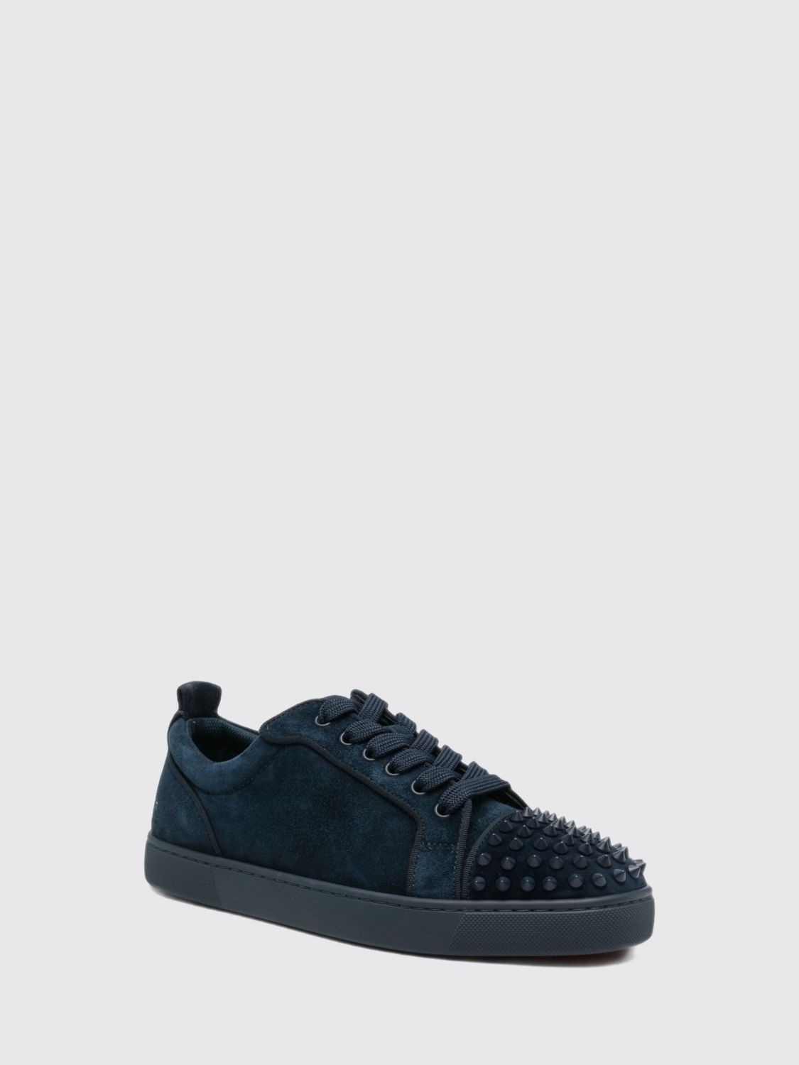 Christian Louboutin Men Christian Louboutin Louis Jr Spikes Canopy Suede Low Top Sneakers CHRISTIAN LOUBOUTIN
