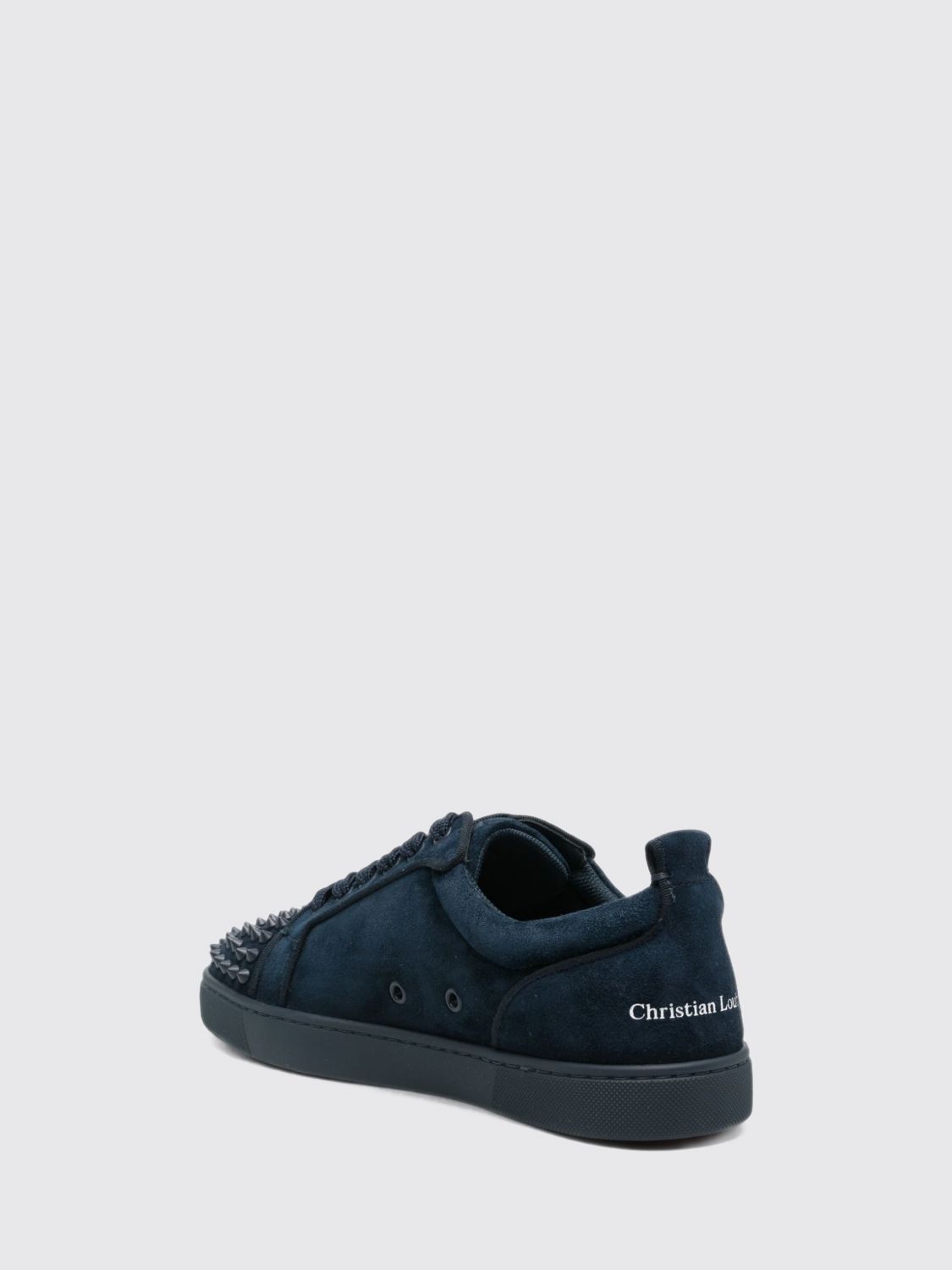 Christian Louboutin Men Christian Louboutin Louis Jr Spikes Canopy Suede Low Top Sneakers CHRISTIAN LOUBOUTIN