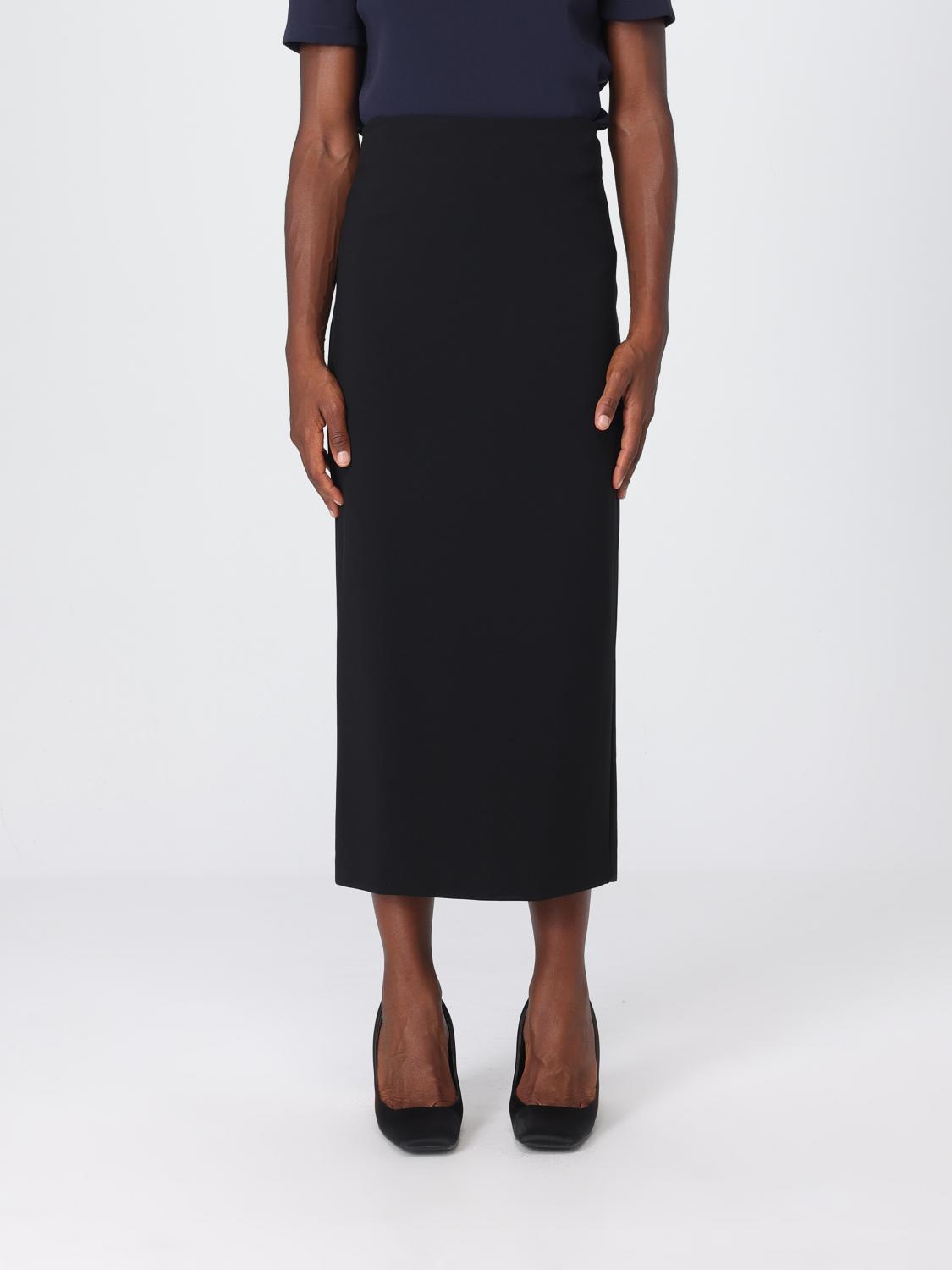 Max Mara Women Max Mara Olivi High-Waisted Jersey Pencil Midi Skirt With Slit MAX MARA