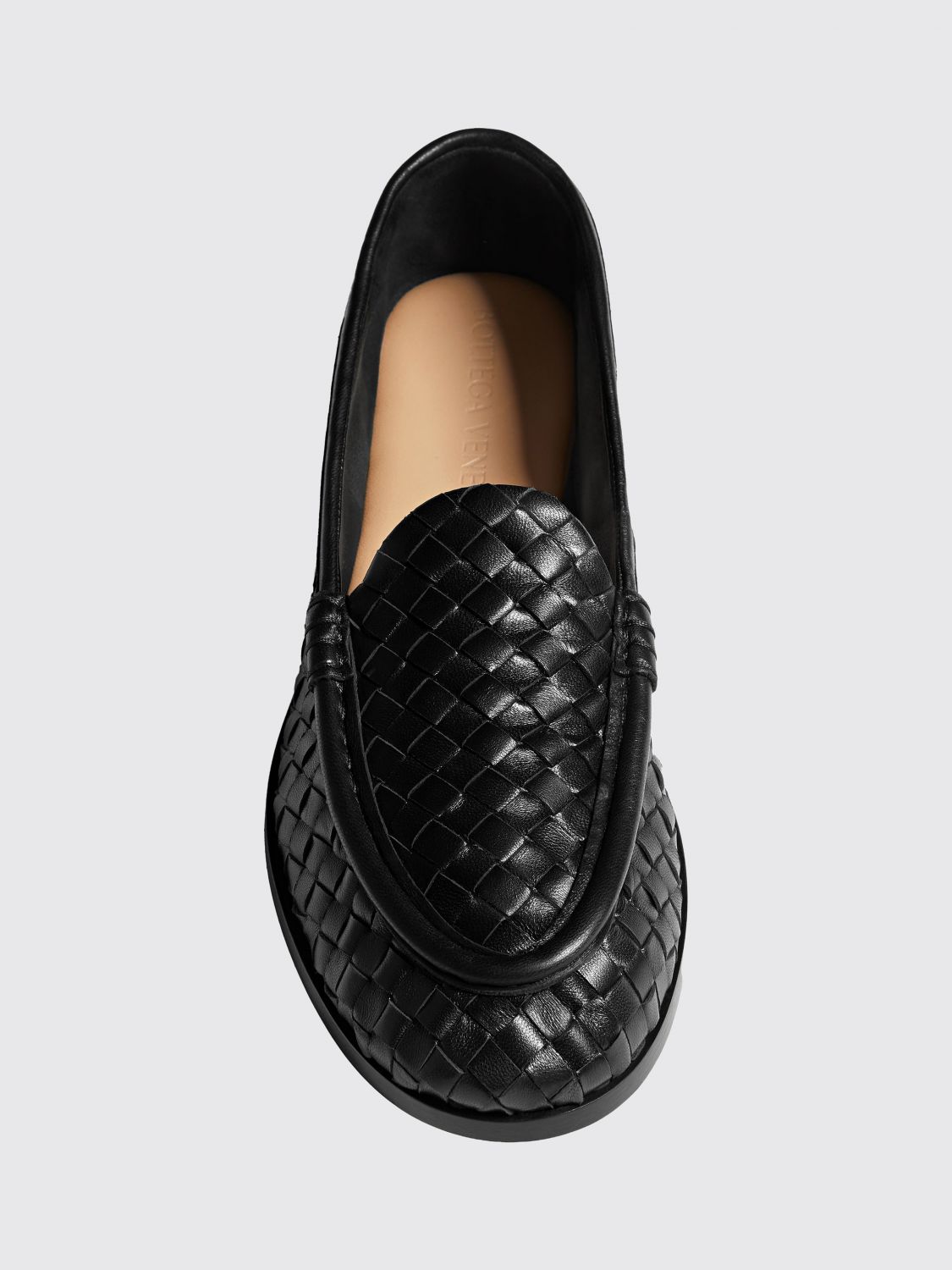 Bottega Veneta Women Bottega Veneta Silenzio Intrecciato Lambskin Loafers BOTTEGA VENETA