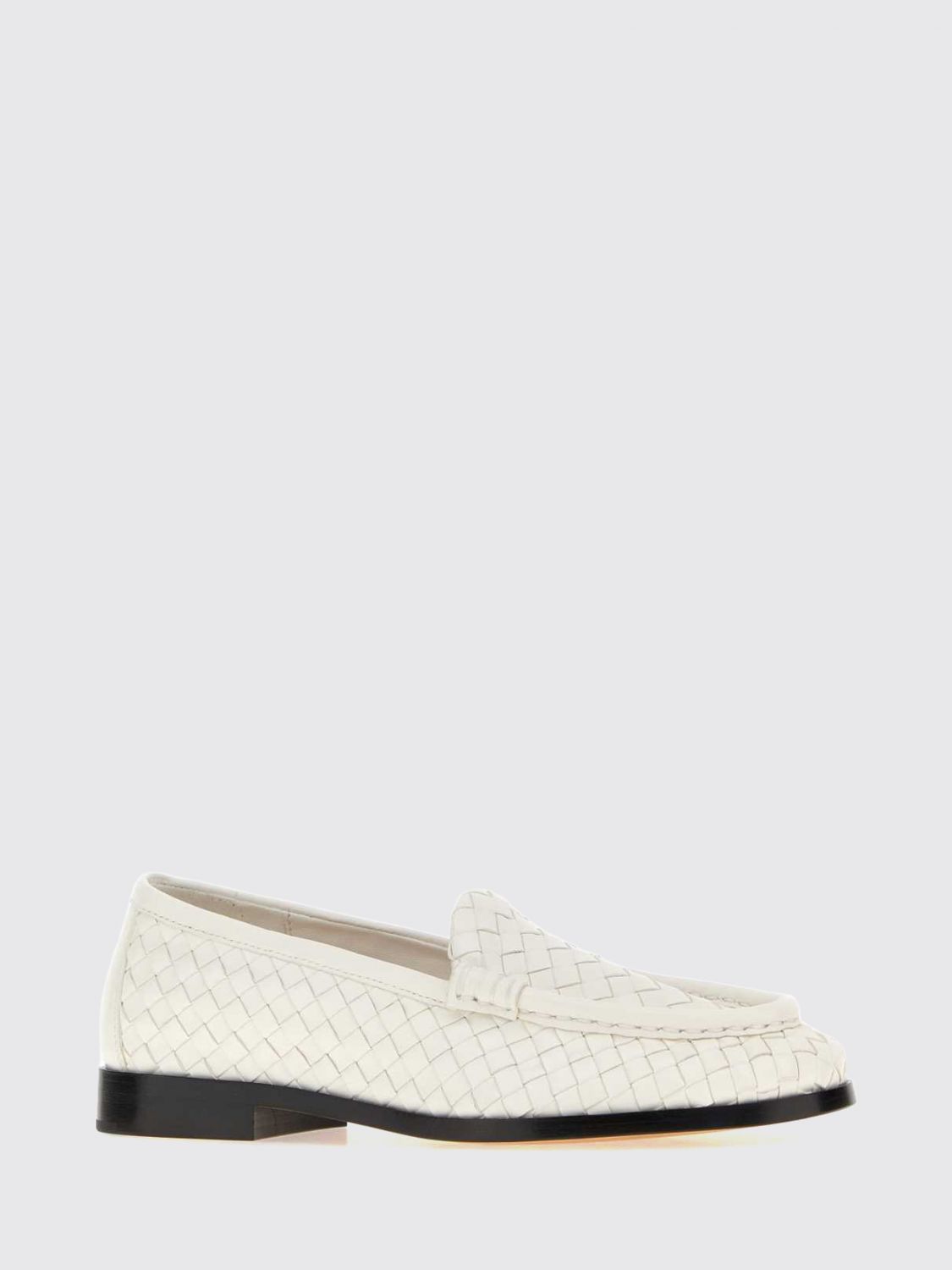Bottega Veneta Women Bottega Veneta Silenzio Intrecciato Lambskin Loafers BOTTEGA VENETA