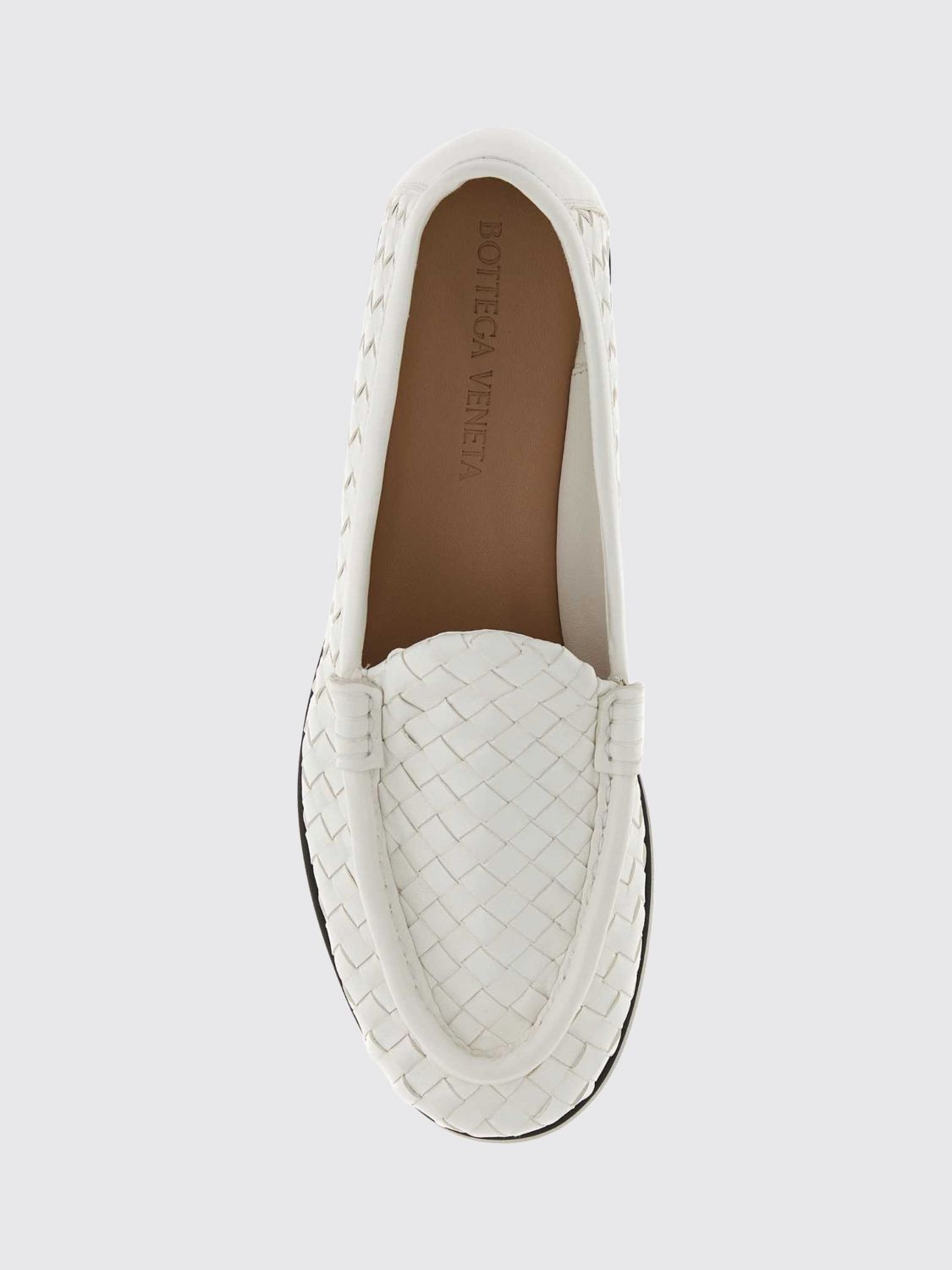 Bottega Veneta Women Bottega Veneta Silenzio Intrecciato Lambskin Loafers BOTTEGA VENETA
