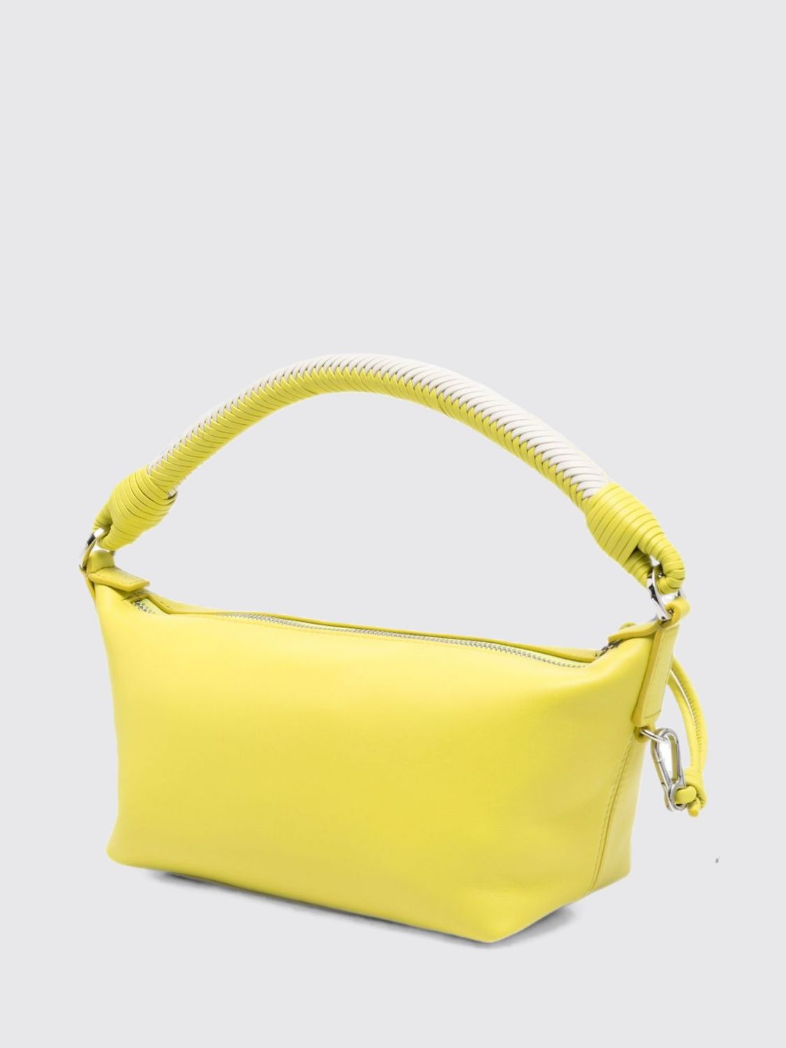 Loewe Women Lambskin Nappa Shoulder Bag Loewe With Woven Handle LOEWE