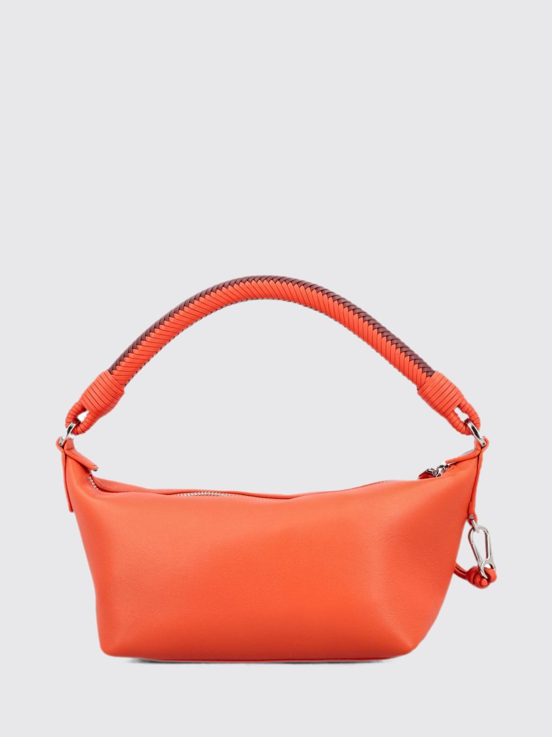 Loewe Women Lambskin Nappa Shoulder Bag Loewe With Woven Handle LOEWE