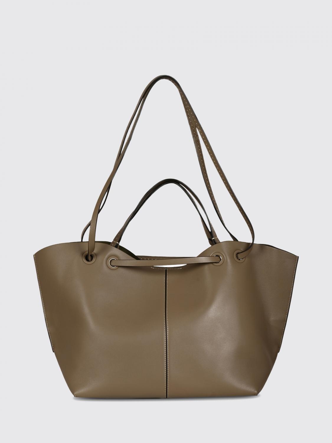 Max Mara Women Max Mara Smooth Leather Shoulder Bag With Logo Charm MAX MARA