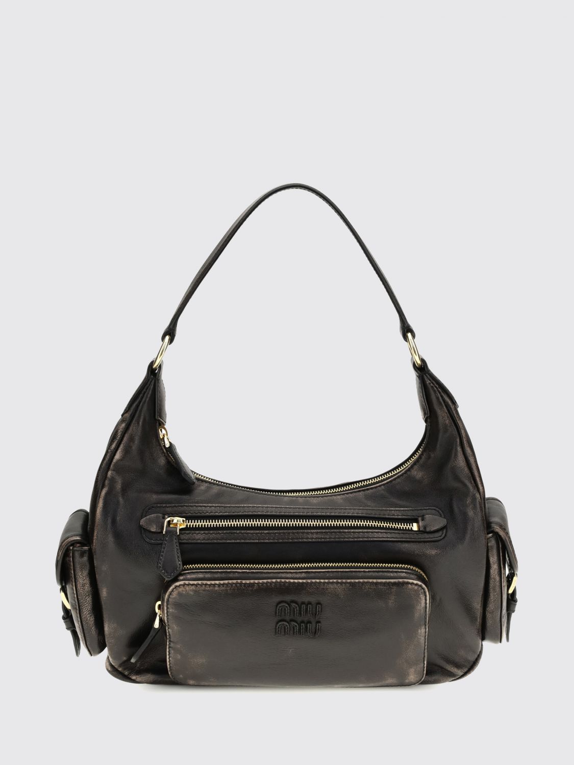 Miu Miu Shoulder Bag Woman Coffee MIU MIU