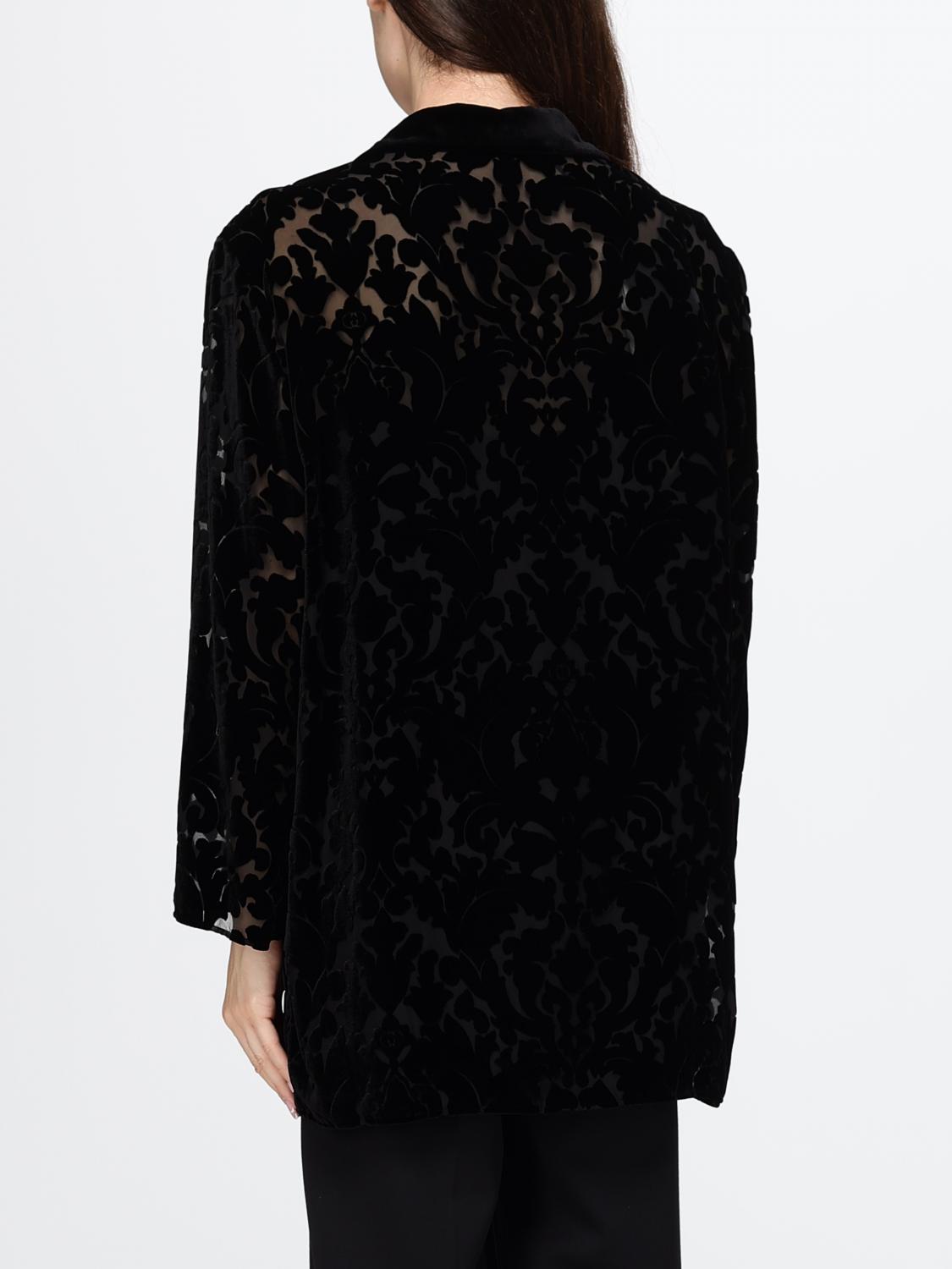 Gucci Women Gucci Silk Blend Shirt With Classic Collar And Concealed Placket GUCCI