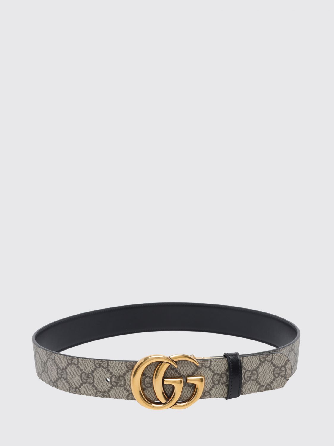 Gucci Women Gucci Gg Marmont Reversible Supreme Canvas Belt With Monogram Buckle GUCCI