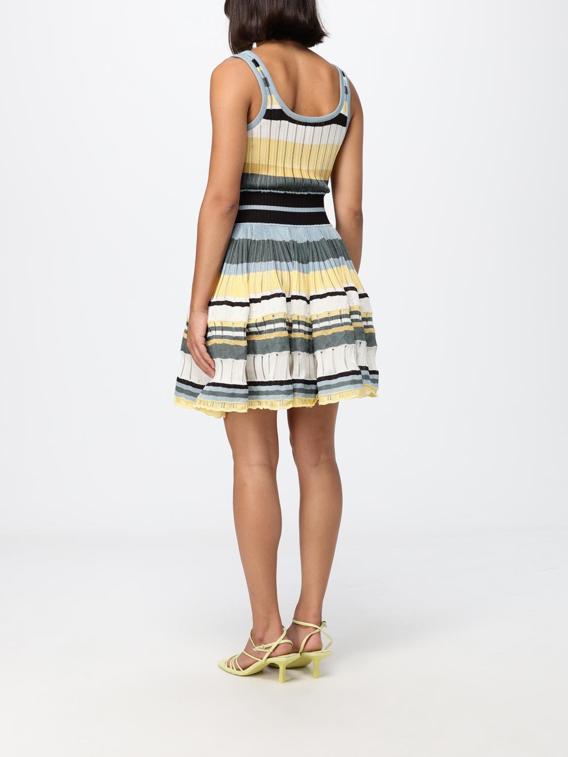 AlaiA Women Alaia Multicolor Striped Knit Off-The-Shoulder Mini Dress ALAIA