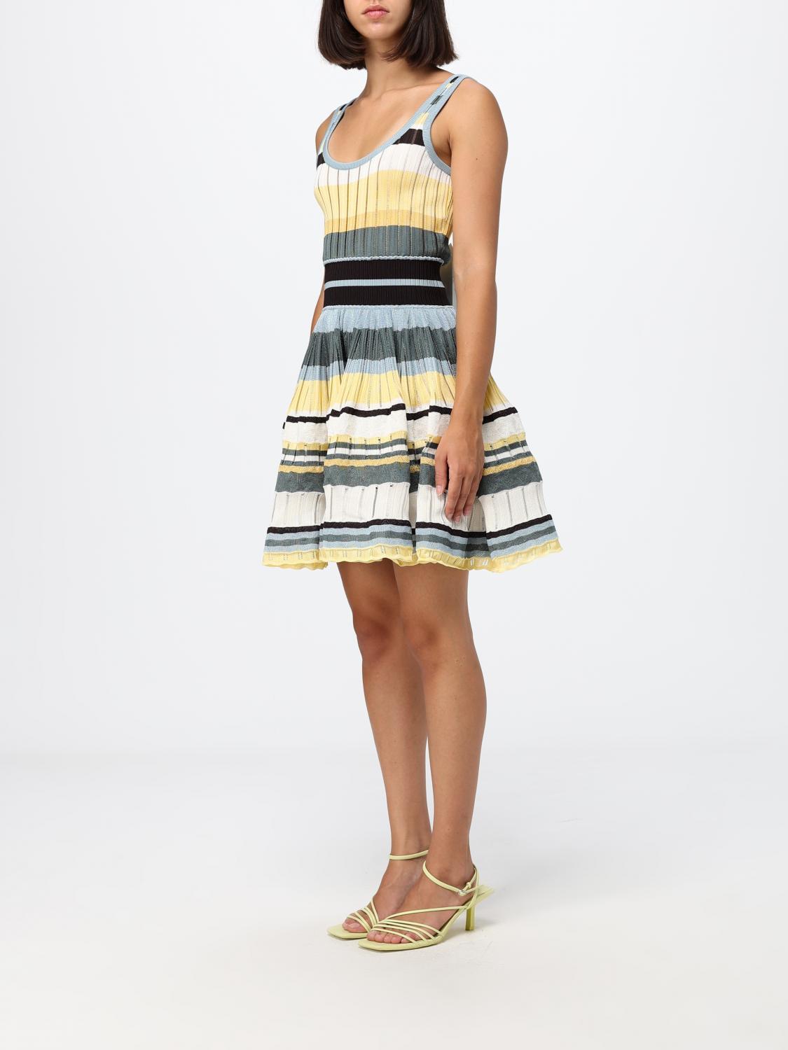 AlaiA Women Alaia Multicolor Striped Knit Off-The-Shoulder Mini Dress ALAIA