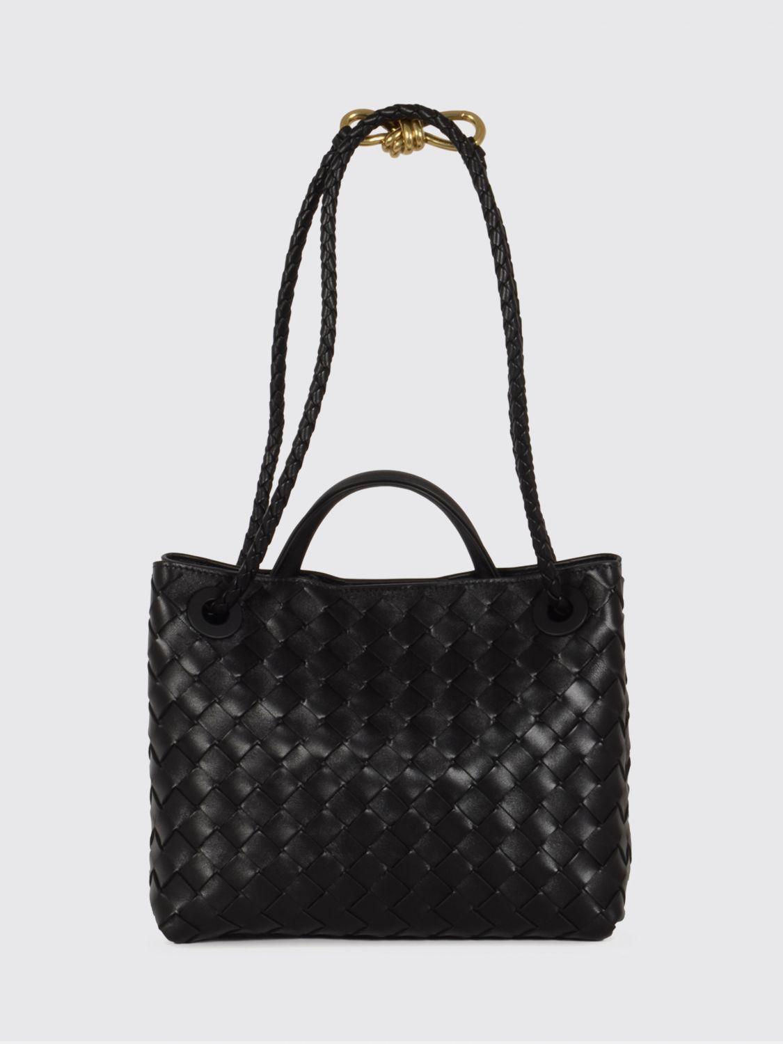 Bottega Veneta Women Andiamo Small Handbag Bottega Veneta In Woven Leather With A Shoulder Strap BOTTEGA VENETA