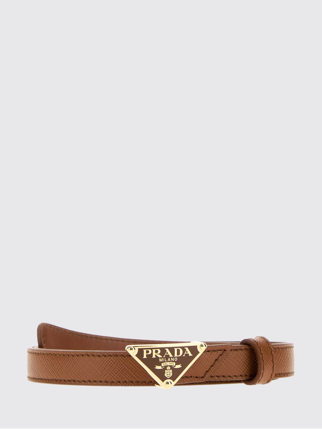 Prada Belt Woman Brown PRADA