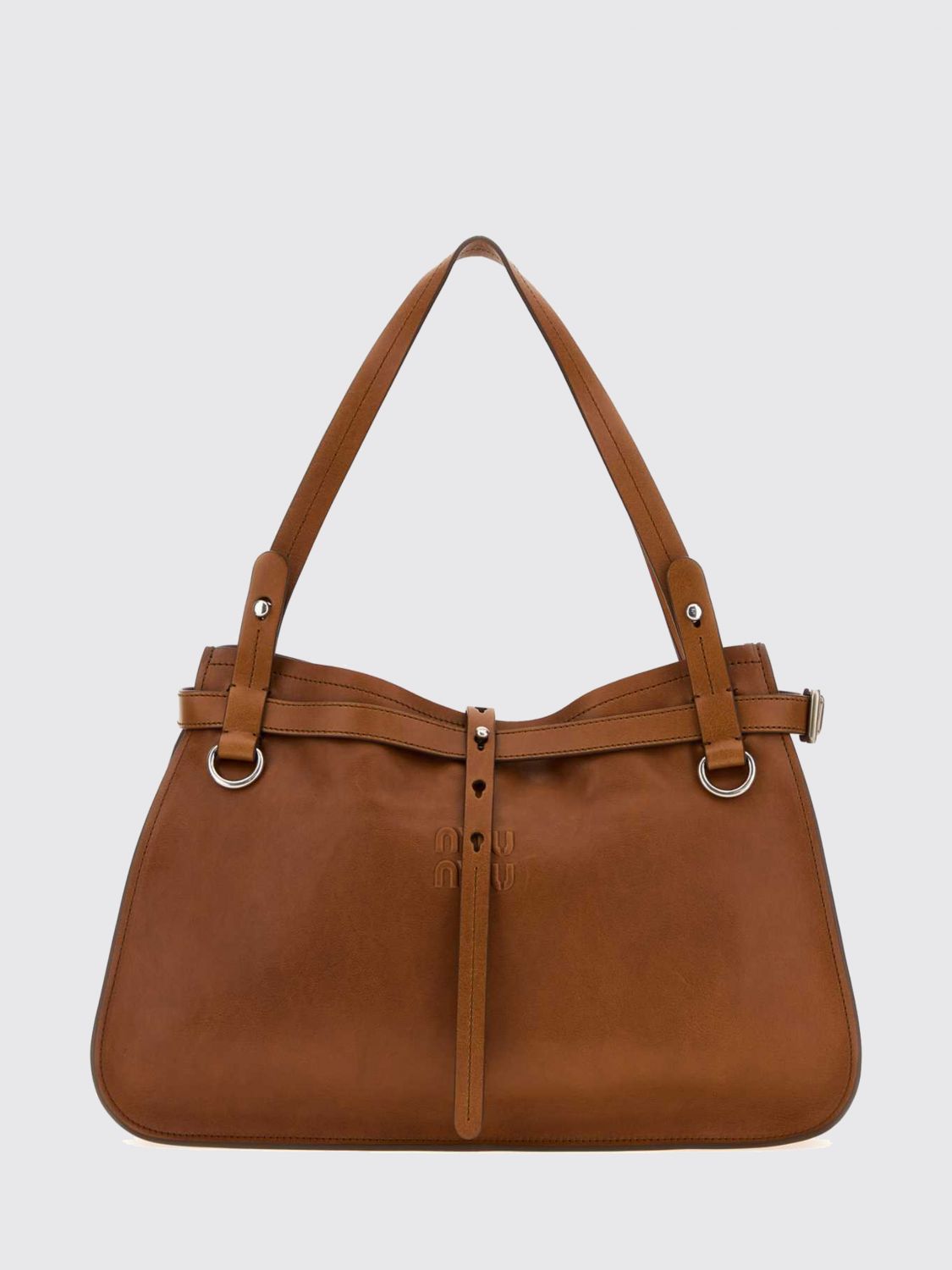 Miu Miu Shoulder Bag Woman Brown MIU MIU
