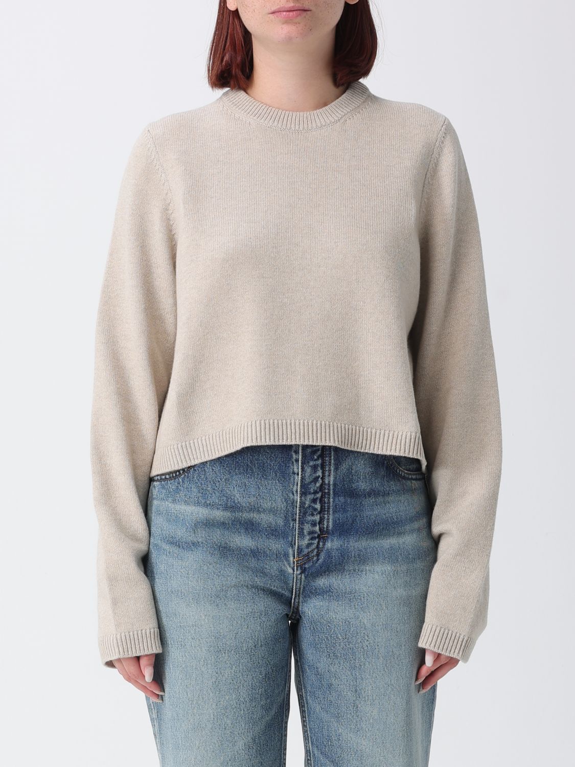 AlaiA Women Alaia Long-Sleeved Pure Cashmere Crewneck Jumper ALAIA