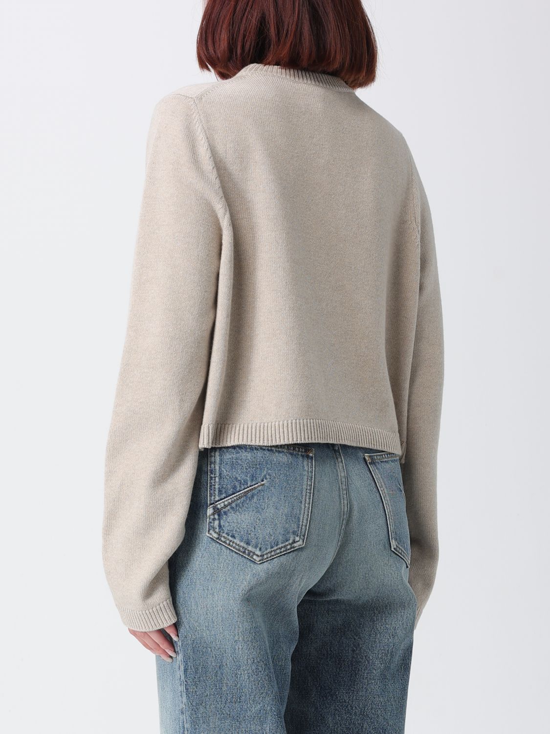 AlaiA Women Alaia Long-Sleeved Pure Cashmere Crewneck Jumper ALAIA