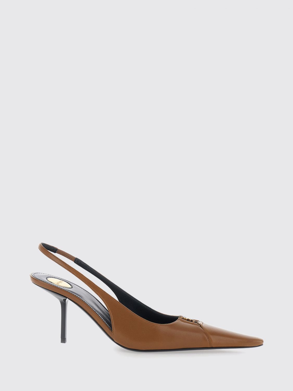 Saint Laurent Heeled Sandal Woman Brown SAINT LAURENT