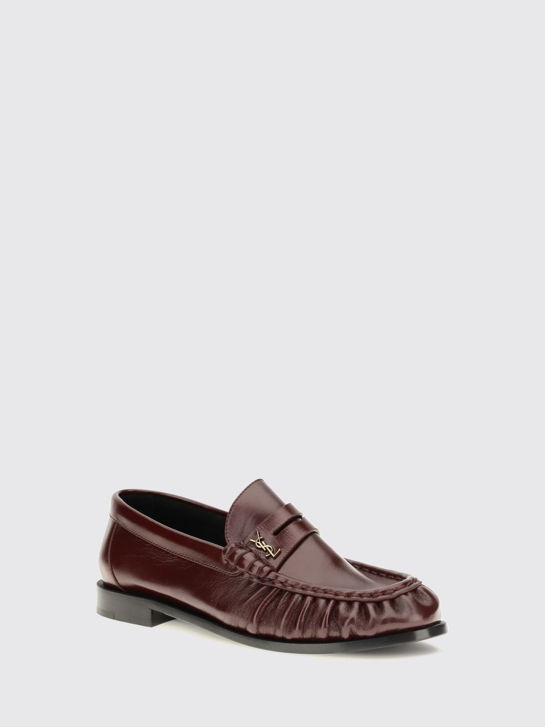 Saint Laurent Loafer Woman Burgundy SAINT LAURENT