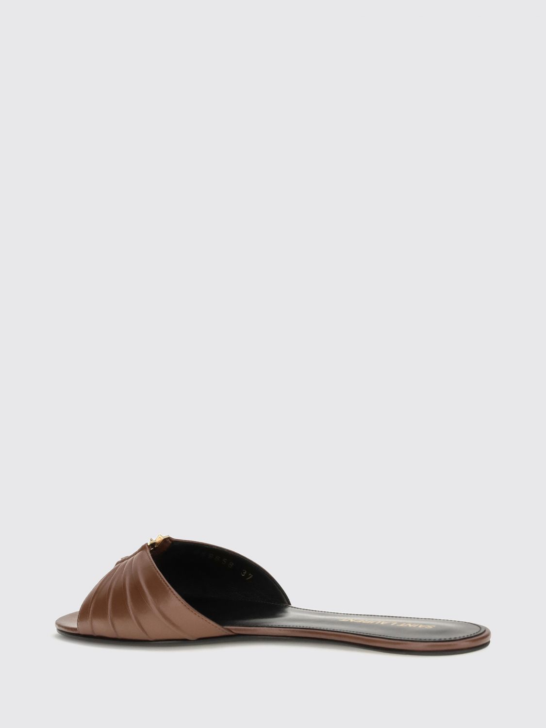 Saint Laurent Heeled Sandal Woman Brown SAINT LAURENT