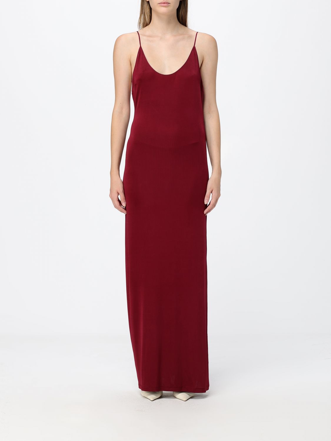 Saint Laurent Dress Woman Burgundy SAINT LAURENT