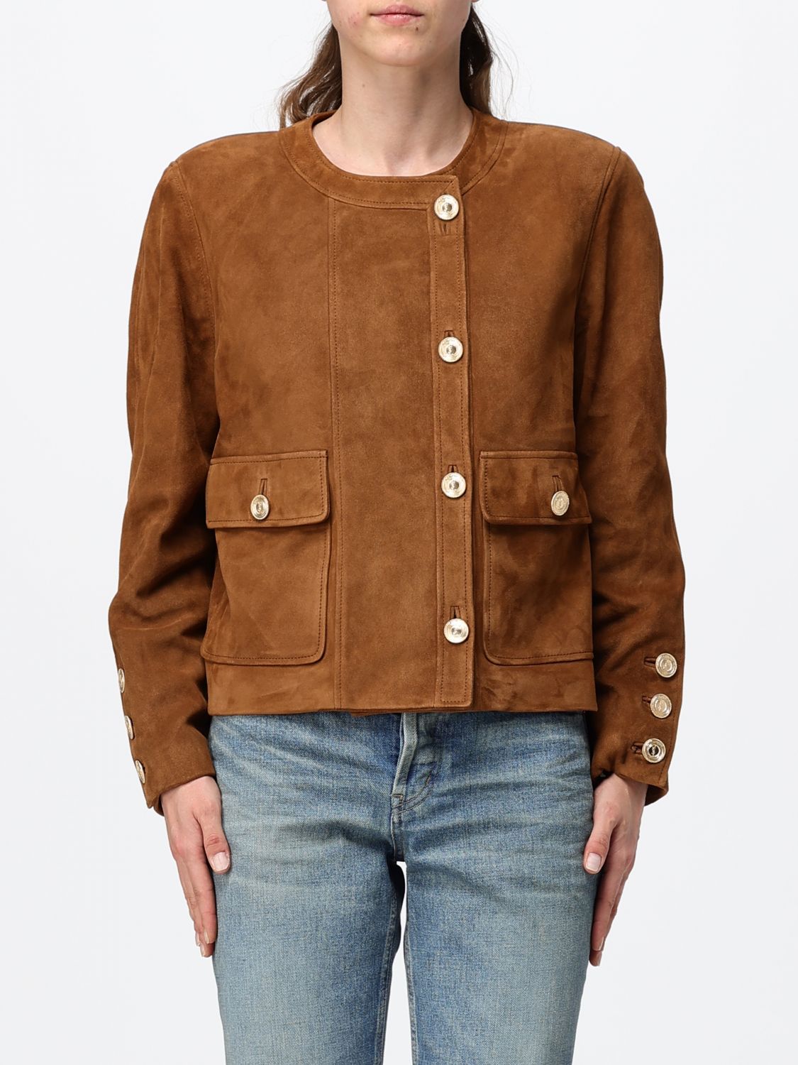 Saint Laurent Jacket Woman Amber SAINT LAURENT