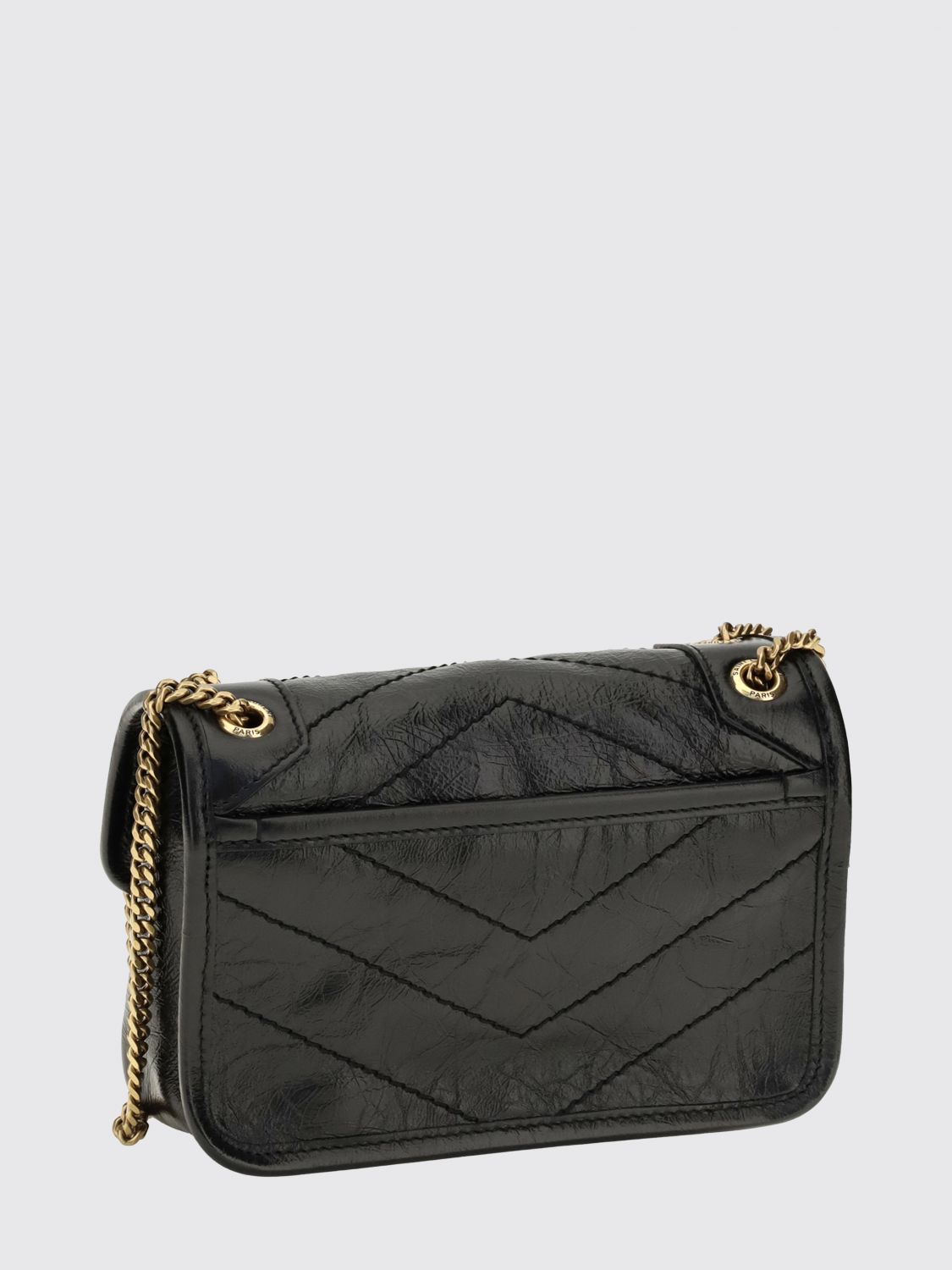 Saint Laurent Women Saint Laurent Niki Mini Bag In Quilted Calf Leather With Ysl Monogram SAINT LAURENT