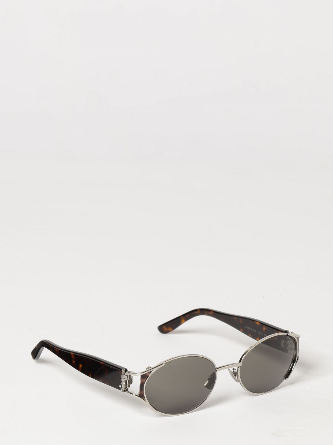 Oval Tortoiseshell Acetate Sunglasses Saint Laurent With Ysl Monogram SAINT LAURENT