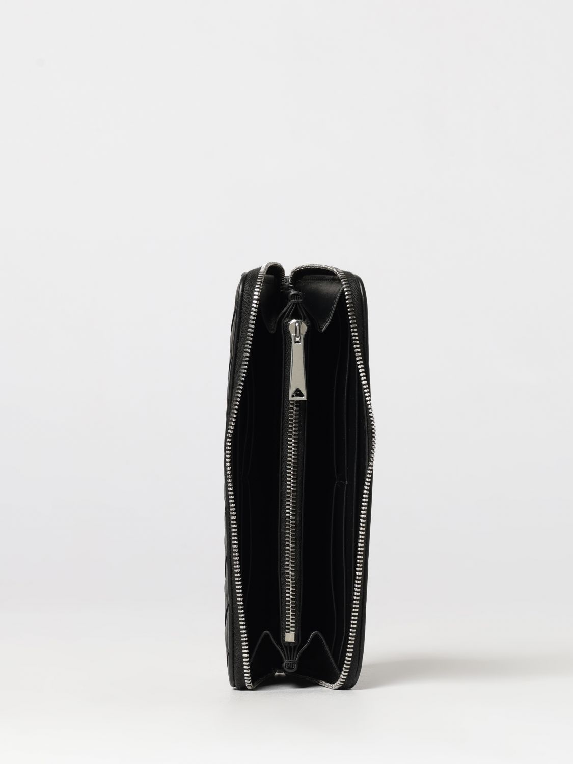 Bottega Veneta Men Continental Zip-Around Wallet Bottega Veneta In Woven Calfskin BOTTEGA VENETA