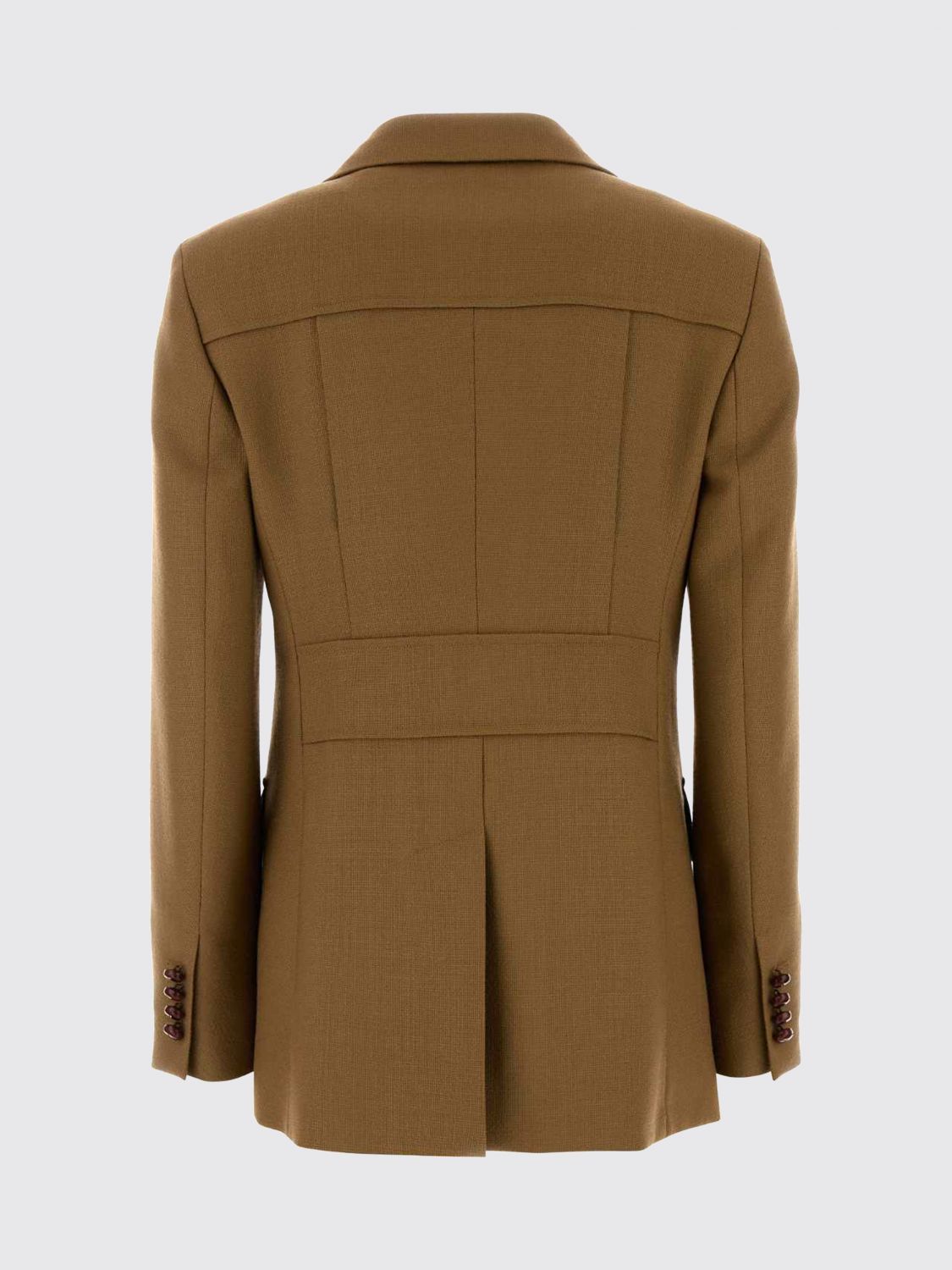 Max Mara Women Max Mara Single-Breasted Wool Utility Blazer With Patch Pockets MAX MARA