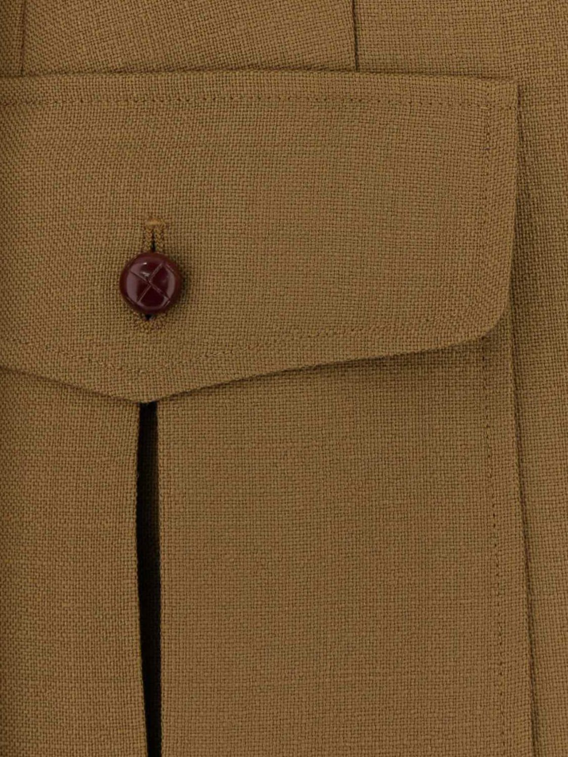 Max Mara Women Max Mara Single-Breasted Wool Utility Blazer With Patch Pockets MAX MARA