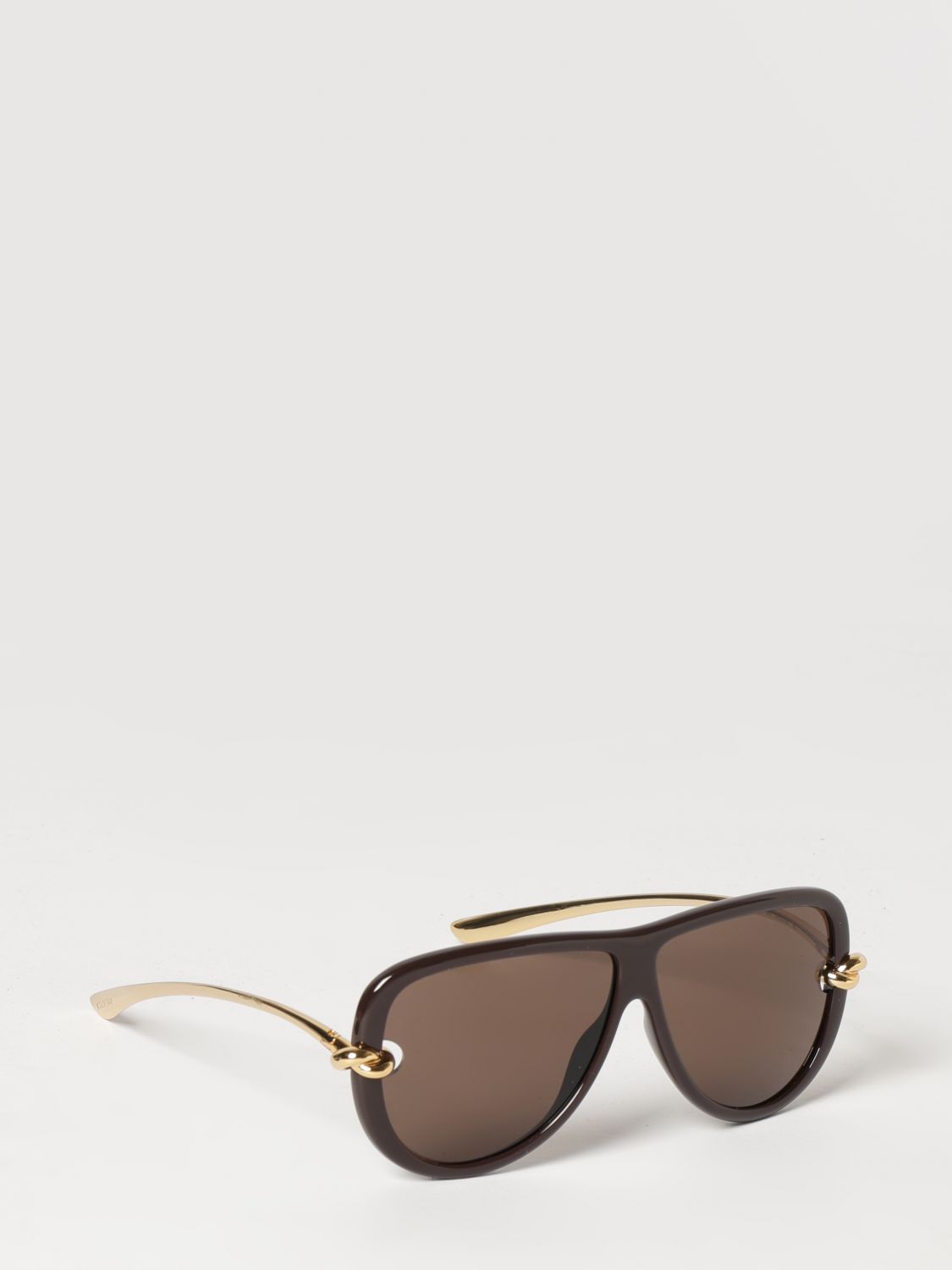 Bottega Veneta Knot Aviator Sunglasses In Metal And Acetate BOTTEGA VENETA