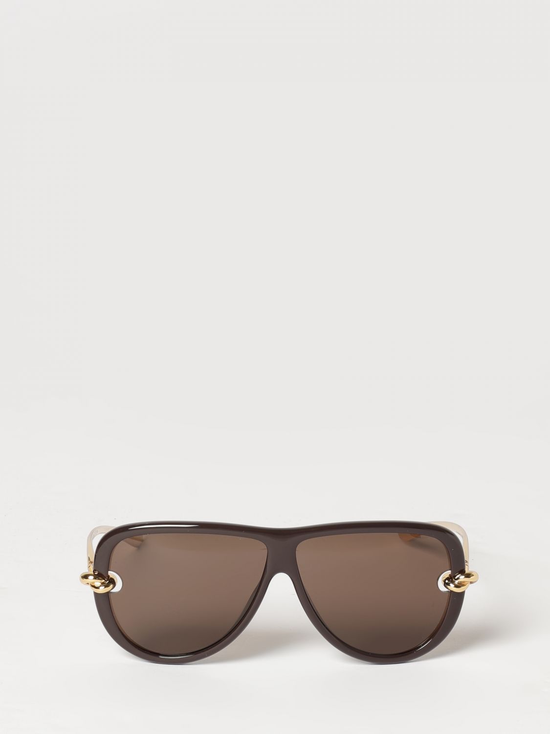 Bottega Veneta Knot Aviator Sunglasses In Metal And Acetate BOTTEGA VENETA