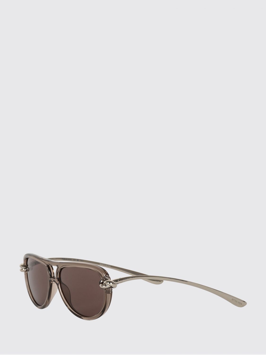 Bottega Veneta Women Bottega Veneta Knot Aviator Sunglasses In Metal And Acetate BOTTEGA VENETA