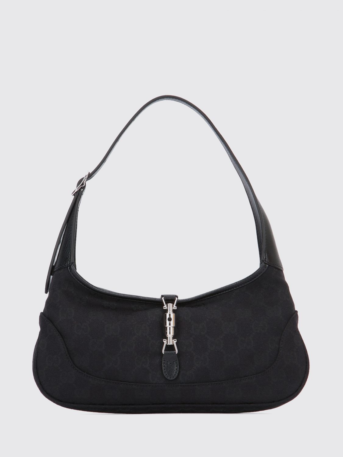 Gucci Women Gucci Jackie Slim Gg Monogram Jacquard Fabric Shoulder Bag GUCCI