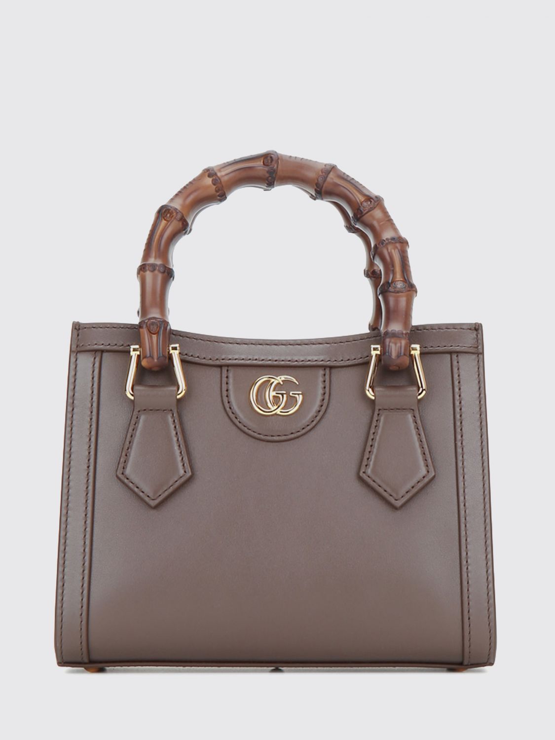 Gucci Women Gucci Diana Mini Smooth Leather Top Handle Bag With Bamboo Handles GUCCI
