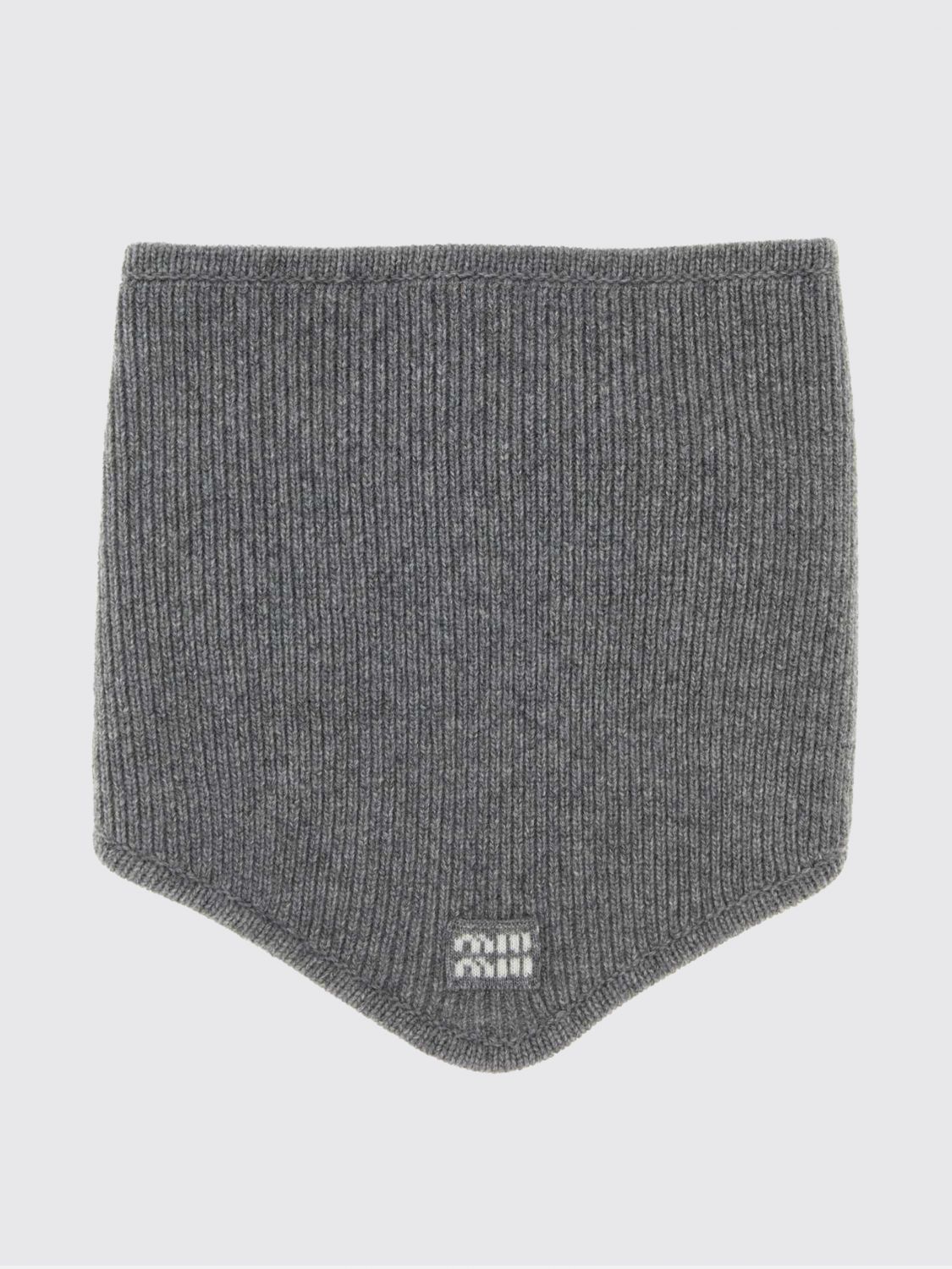 Miu Miu Scarf Woman Grey MIU MIU