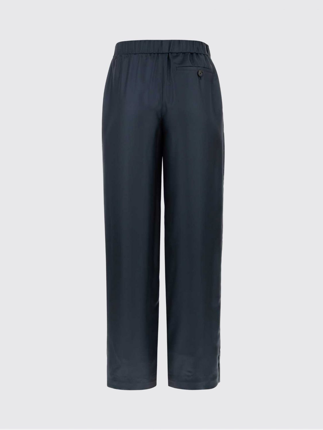 Loewe Women Wide-Leg Silk Trousers Loewe With High Elasticated Waist LOEWE