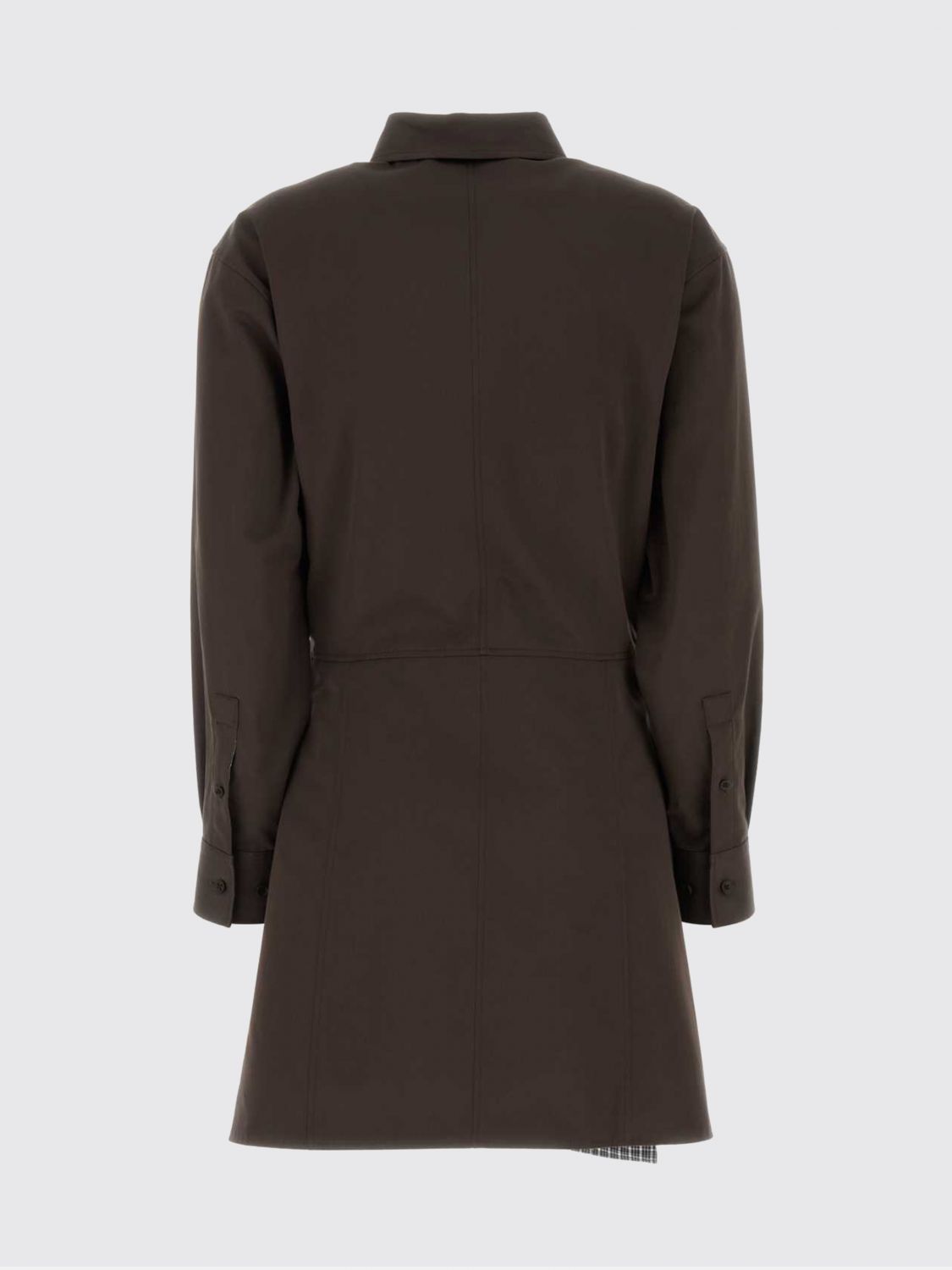 Loewe Women Cotton And Silk Blend Wrap Mini Shirt Dress Loewe LOEWE