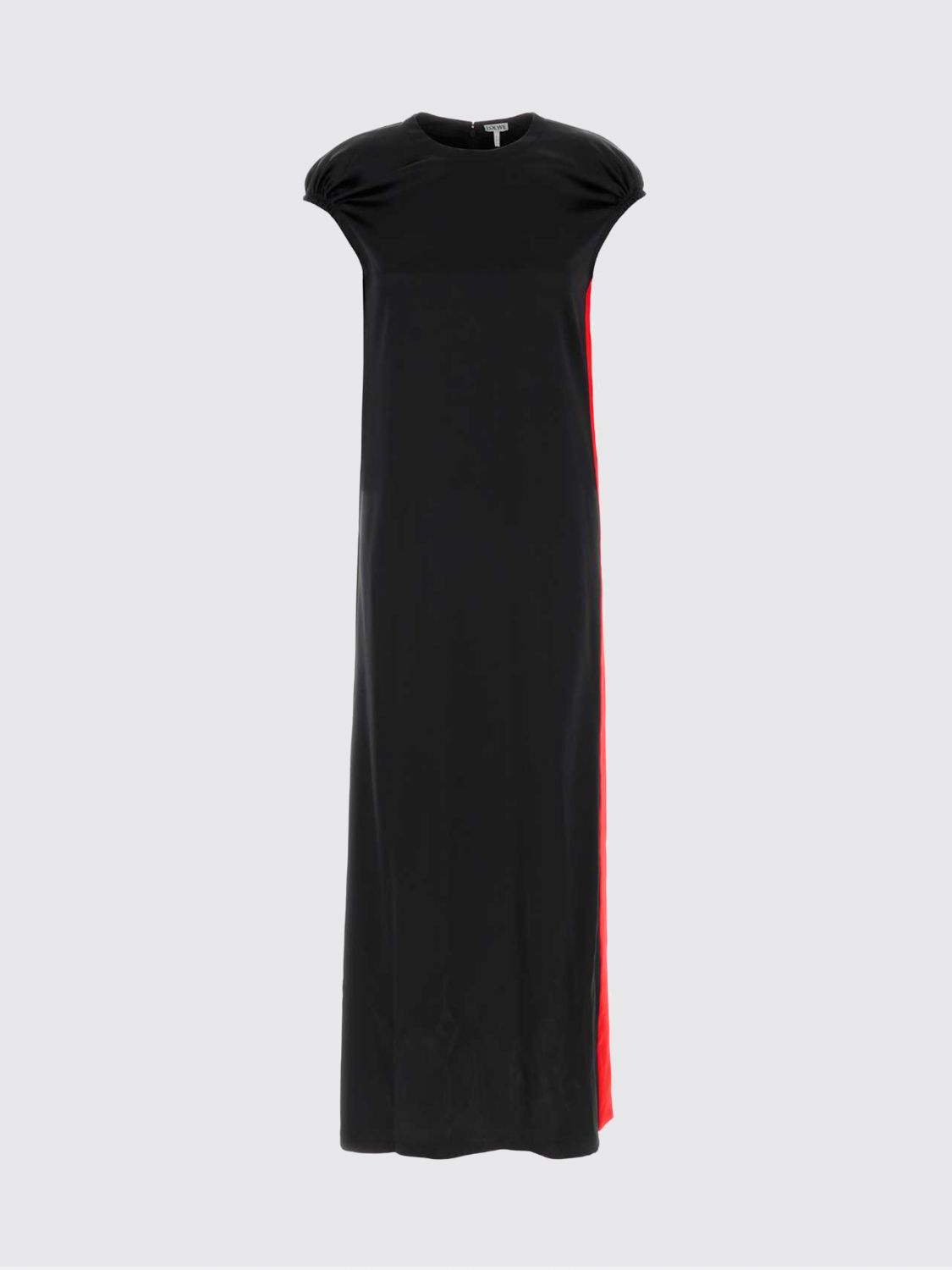 Loewe Women Midi Silk Tunic Loewe With Satin Side Bands LOEWE