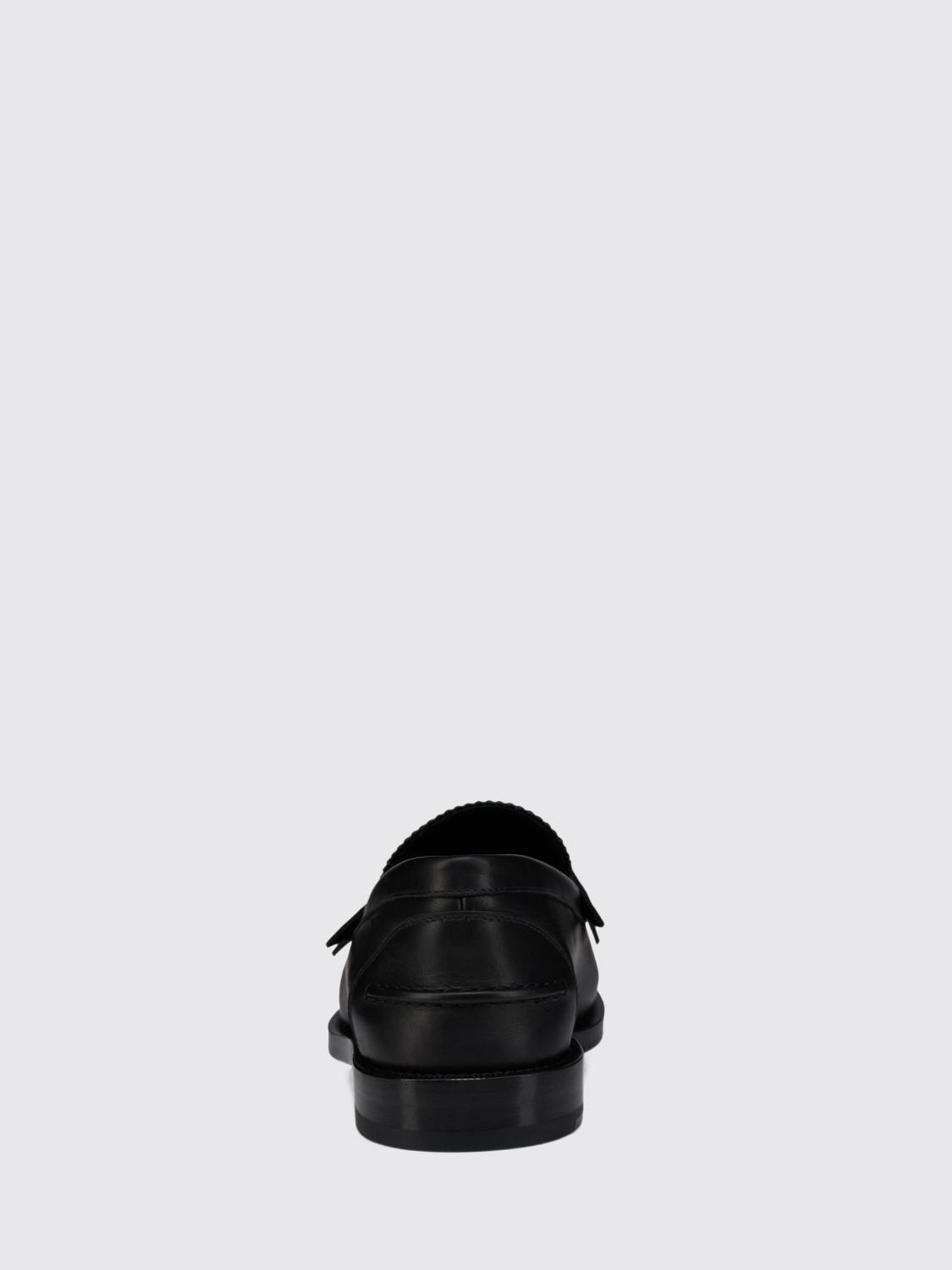 Christian Louboutin Men Christian Louboutin Smooth Calfskin Penny Loafers With Red Sole CHRISTIAN LOUBOUTIN