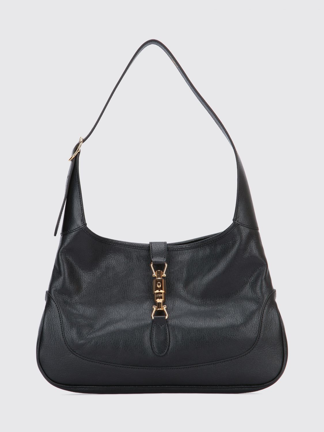 Gucci Women Jackie 1961 Gucci Shoulder Bag In Grained Leather With Piston Lock GUCCI