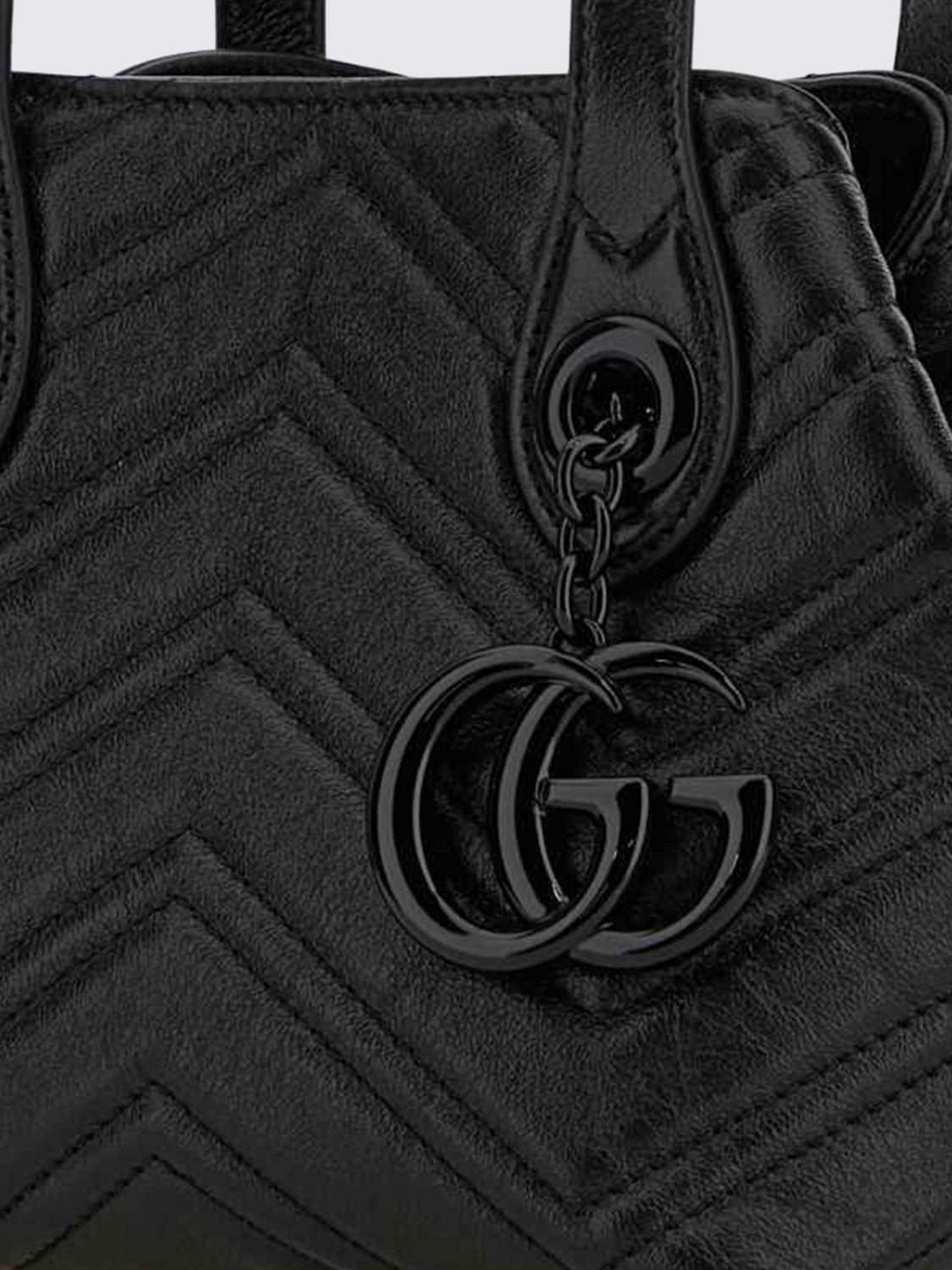 Gucci Women Gg Marmont Gucci Mini Top Handle Bag In Matelasse Chevron Nappa GUCCI