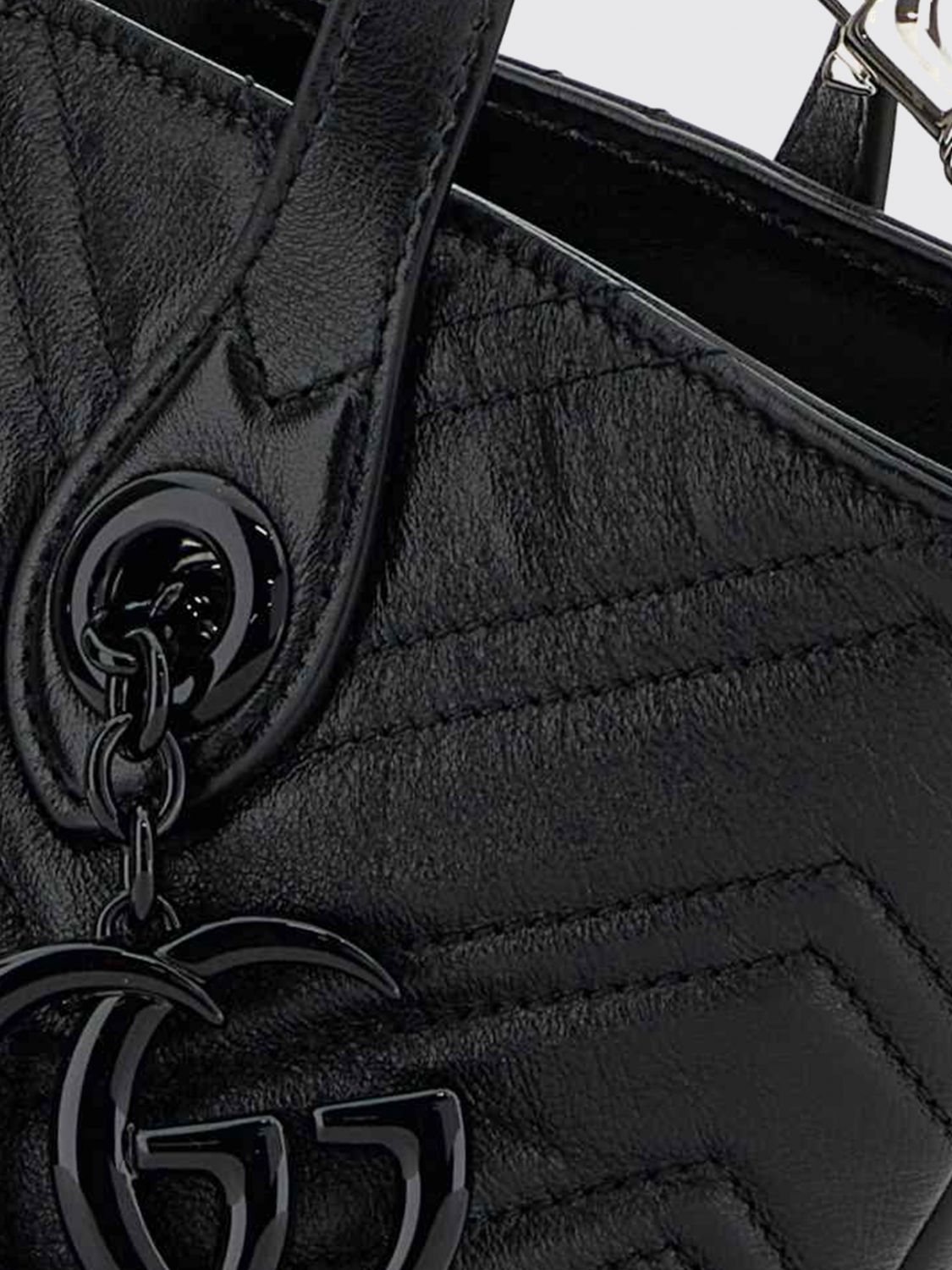 Gucci Women Gg Marmont Gucci Mini Top Handle Bag In Matelasse Chevron Nappa GUCCI