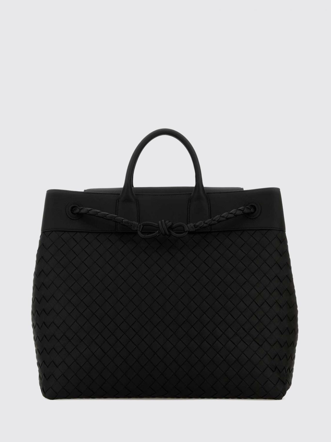 Bottega Veneta Men Bottega Veneta Men's Andiamo Bag In Deer Leather With Intrecciato Weave BOTTEGA VENETA