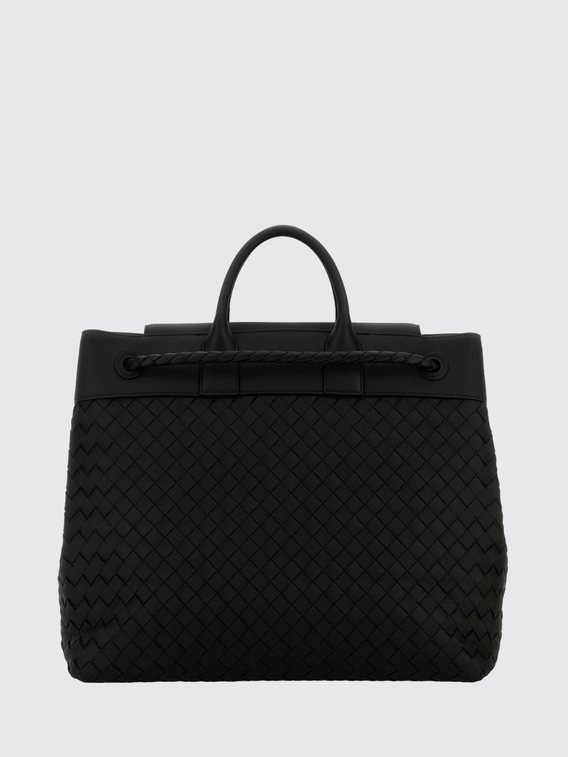 Bottega Veneta Men Bottega Veneta Men's Andiamo Bag In Deer Leather With Intrecciato Weave BOTTEGA VENETA