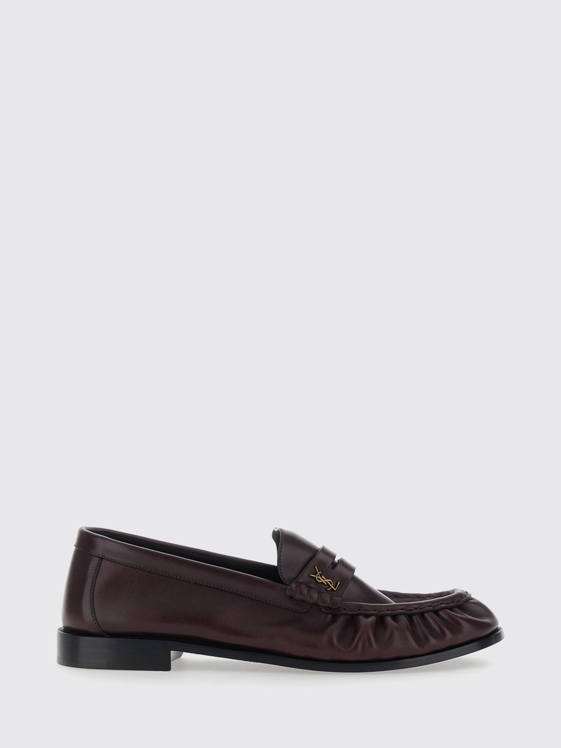 Saint Laurent Loafers Men Burgundy SAINT LAURENT