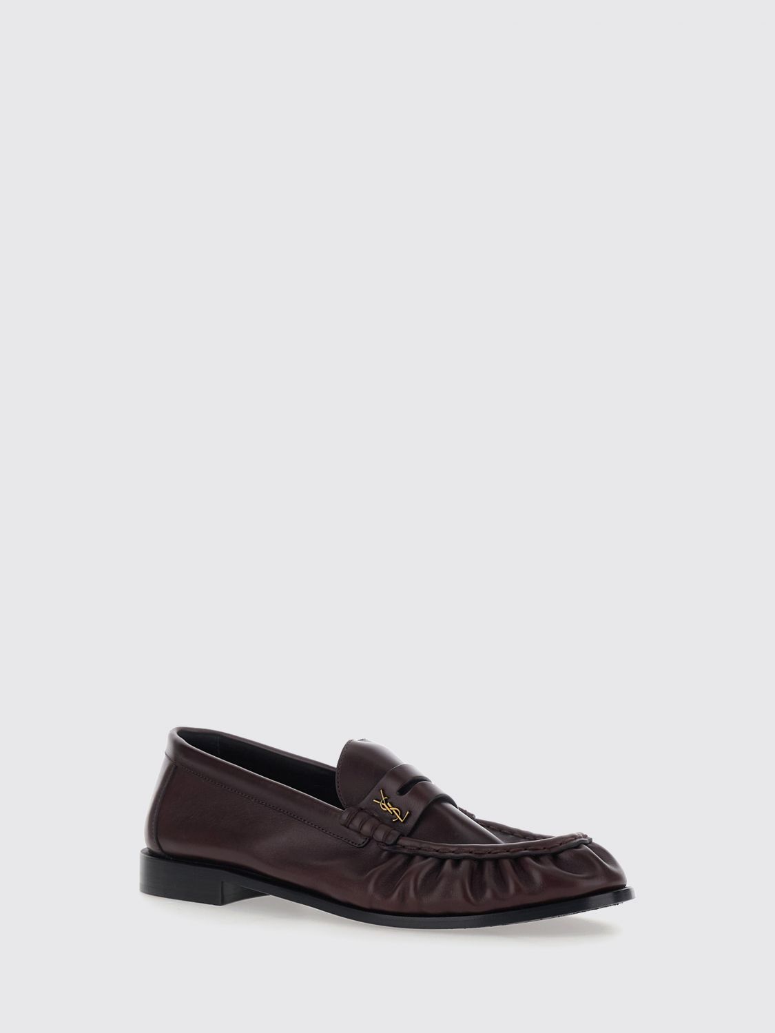 Saint Laurent Loafers Men Burgundy SAINT LAURENT