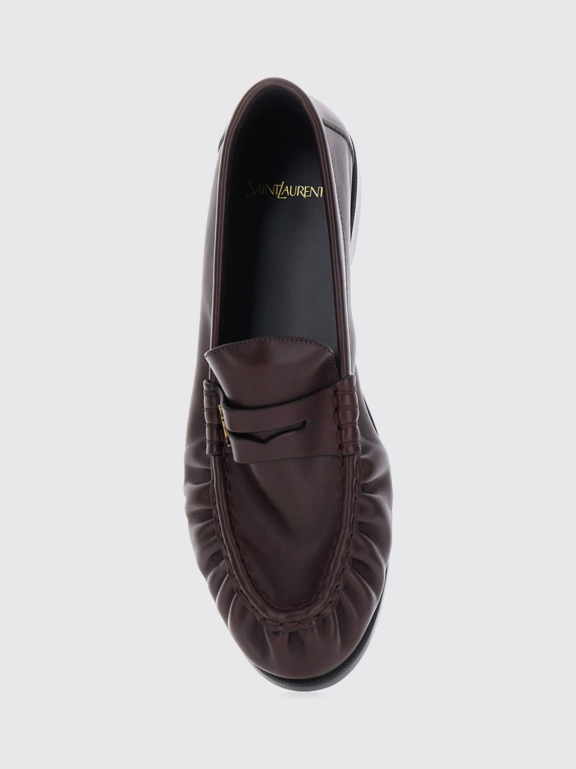 Saint Laurent Men Le Loafer Calfskin Penny Loafers Saint Laurent With Ysl Monogram SAINT LAURENT