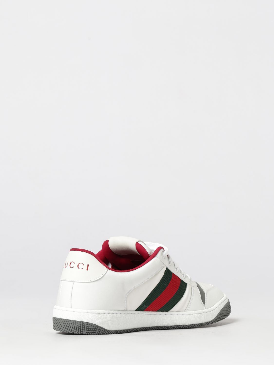 Screener Sneakers Gucci In Nylon And Leather With Web Detail And A Rubber Sole GUCCI